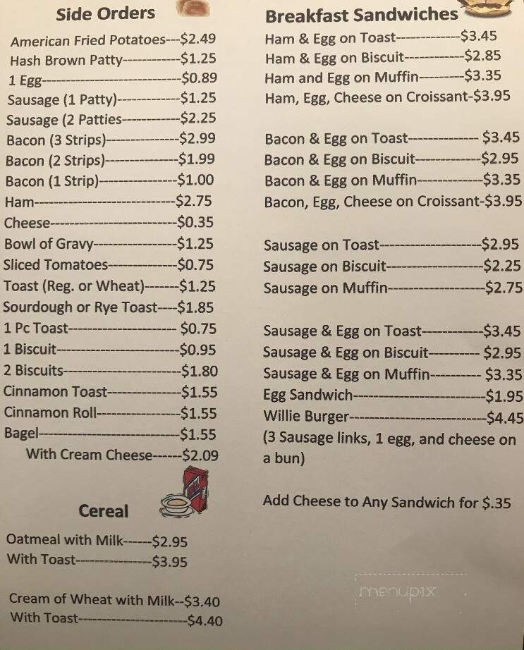 Andresen's - Johnston City, IL menu_pic