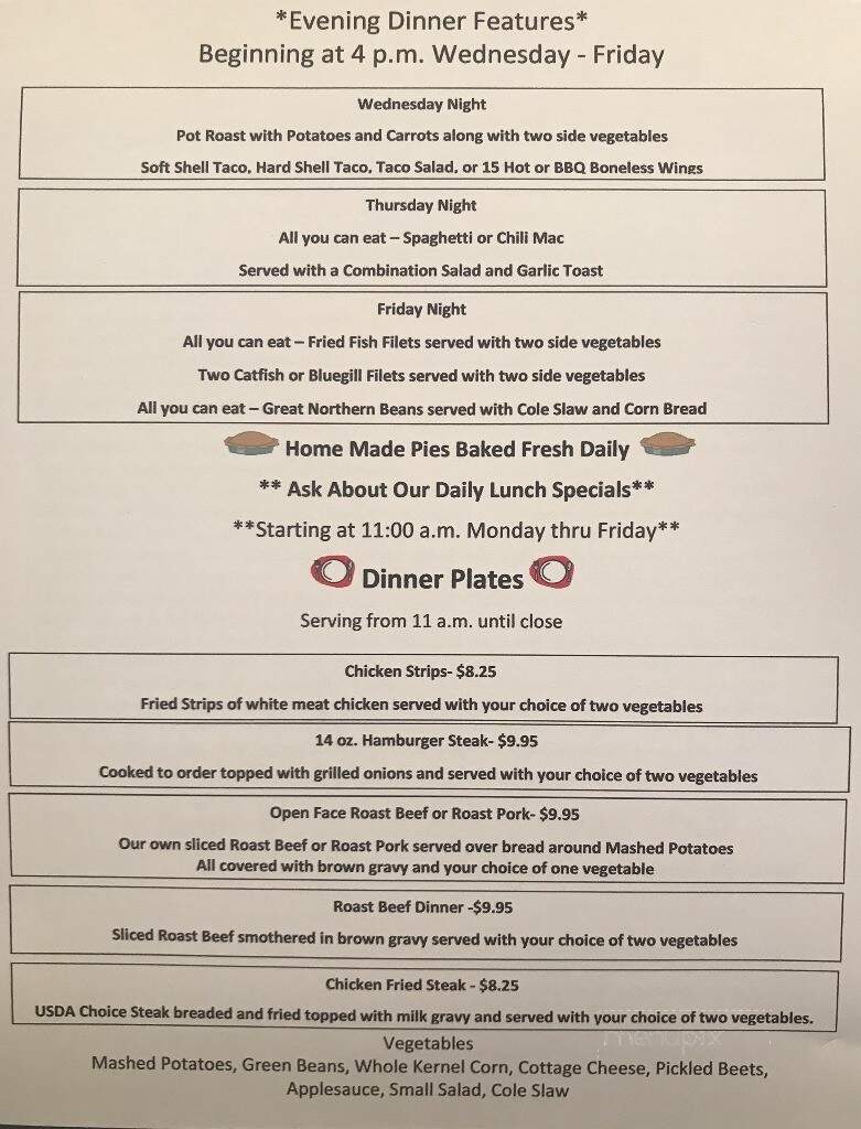 Andresen's - Johnston City, IL menu_pic