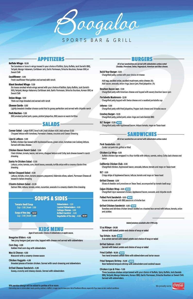 Boogaloo Cafe - Burlington, IA menu_pic