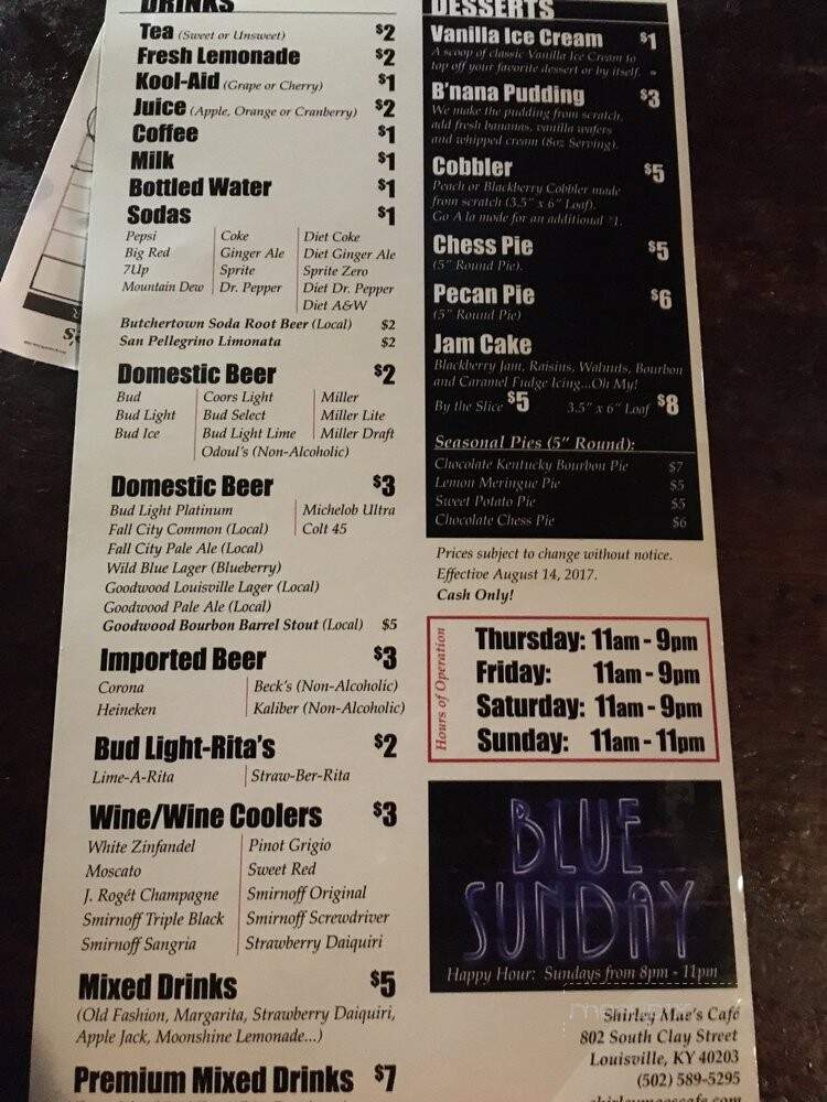 Shirley Mae's Cafe - Louisville, KY