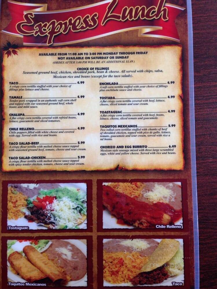 San Pedro Mexican Restaurant - Kearney, NE menu_pic