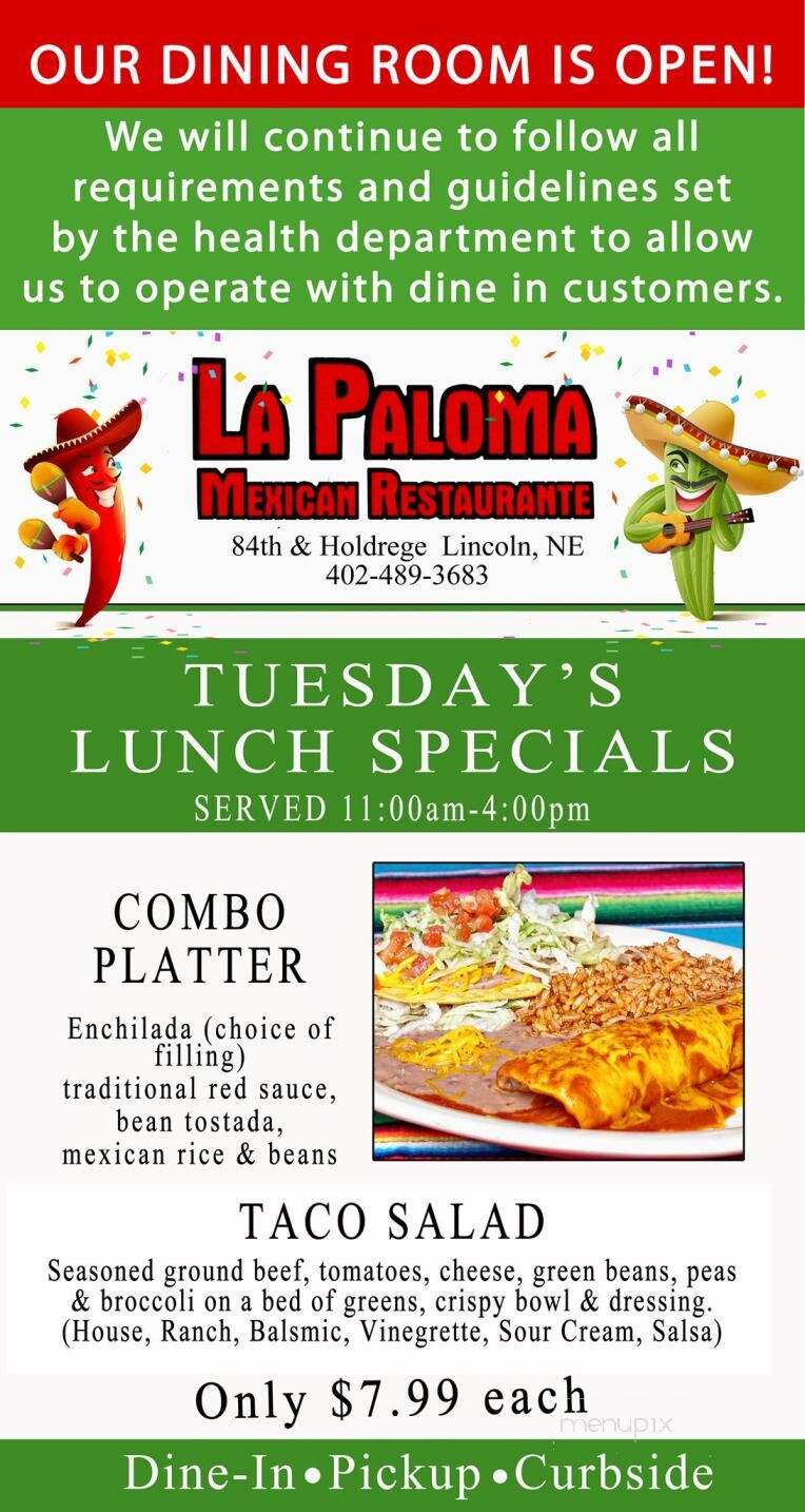 La Paloma Restaurant - Lincoln, NE