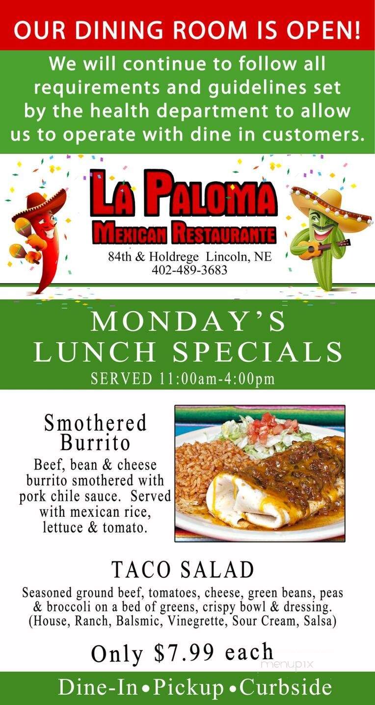 La Paloma Restaurant - Lincoln, NE