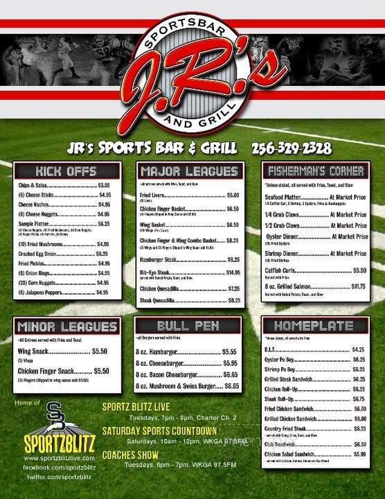 J R's Sports Bar & Grill - Alexander City, AL