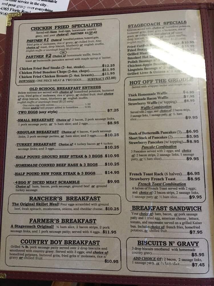 Stagecoach Restaurant - Sacramento, CA