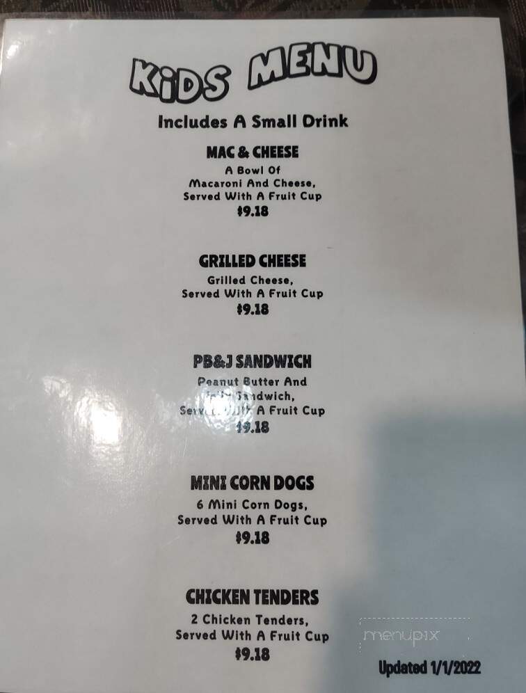 Bubba's at Tiki - Tiki Island, TX menu_pic