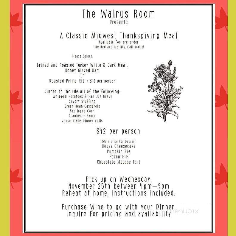 The Walrus Room - Geneva, IL