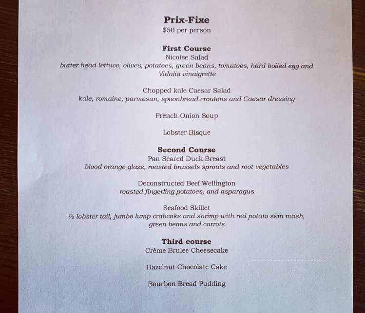 Spoonbread Bistro Deux - Richmond, VA menu_pic