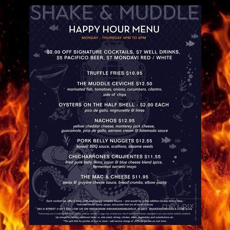 Shake & Muddle - Chula Vista, CA menu_pic