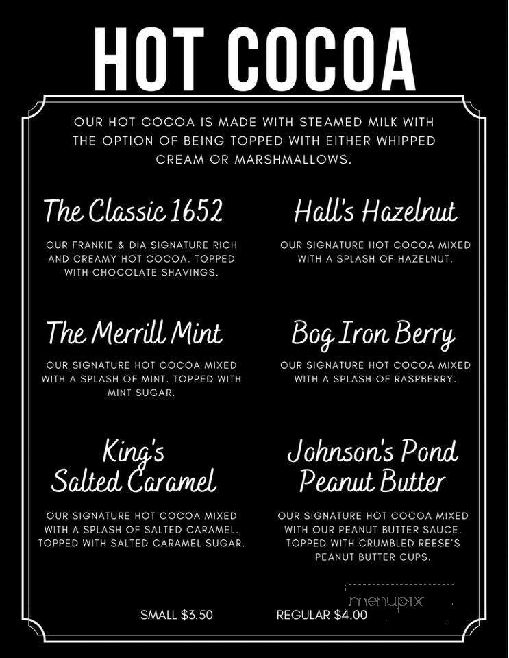 Frankie & Dia's - Raynham, MA menu_pic