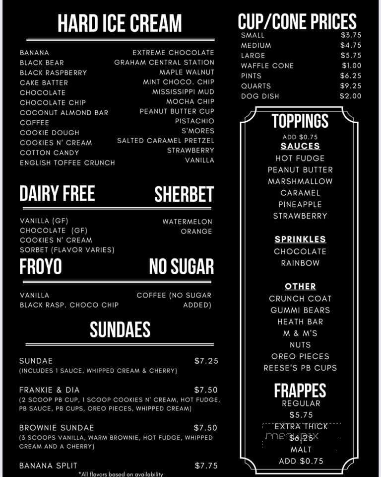 Frankie & Dia's - Raynham, MA menu_pic