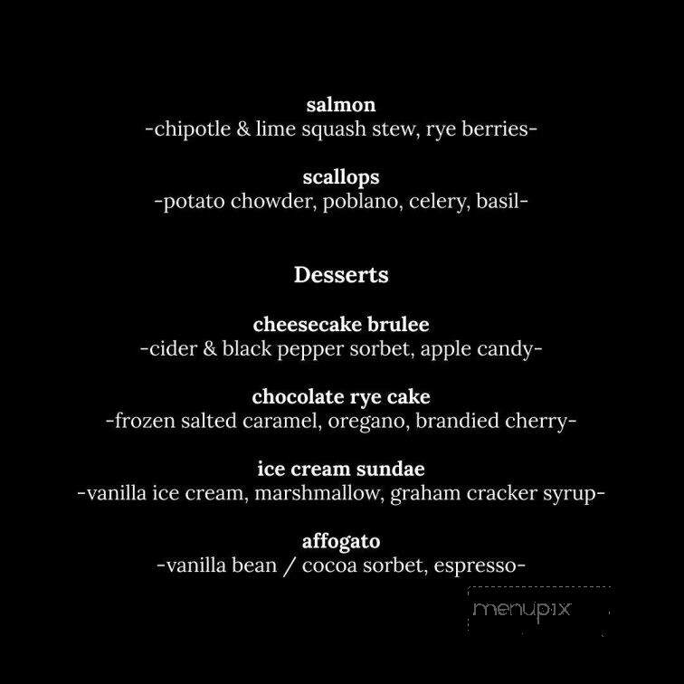 Rye BYOB - Media, PA menu_pic
