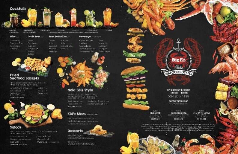Big EZ Seafood & Oyster - Kenner, LA menu_pic
