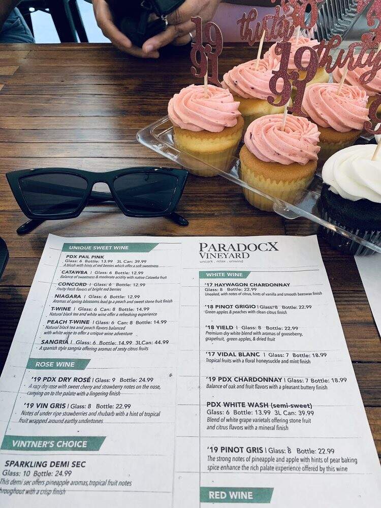 Paradocx Vineyard - Landenberg, PA menu_pic