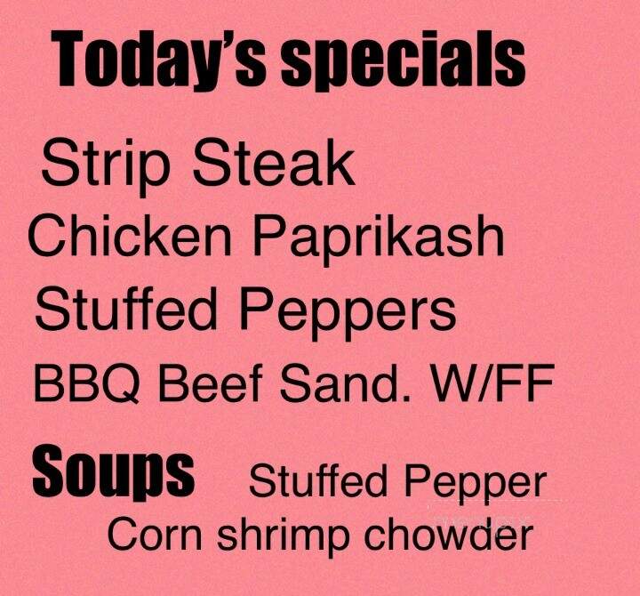 Hazel's Family Restaurant - Elyria, OH menu_pic