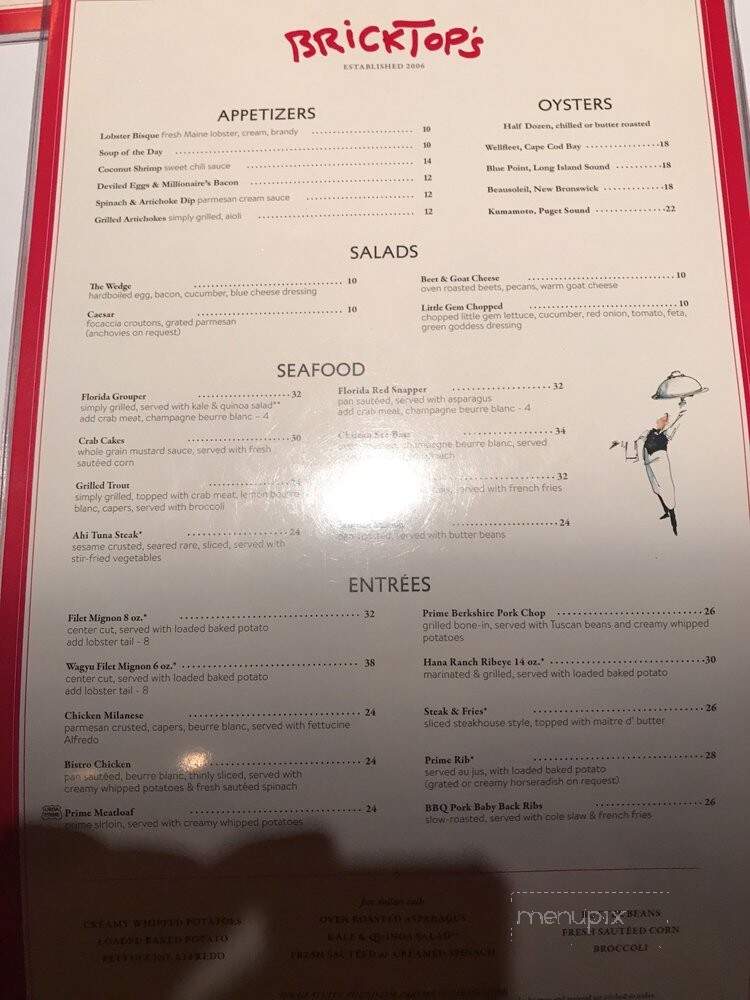 Bricktops - Franklin, TN menu_pic