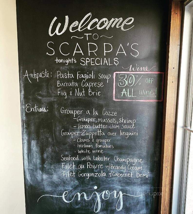 Scarpa's Italian - Lakeland, FL menu_pic