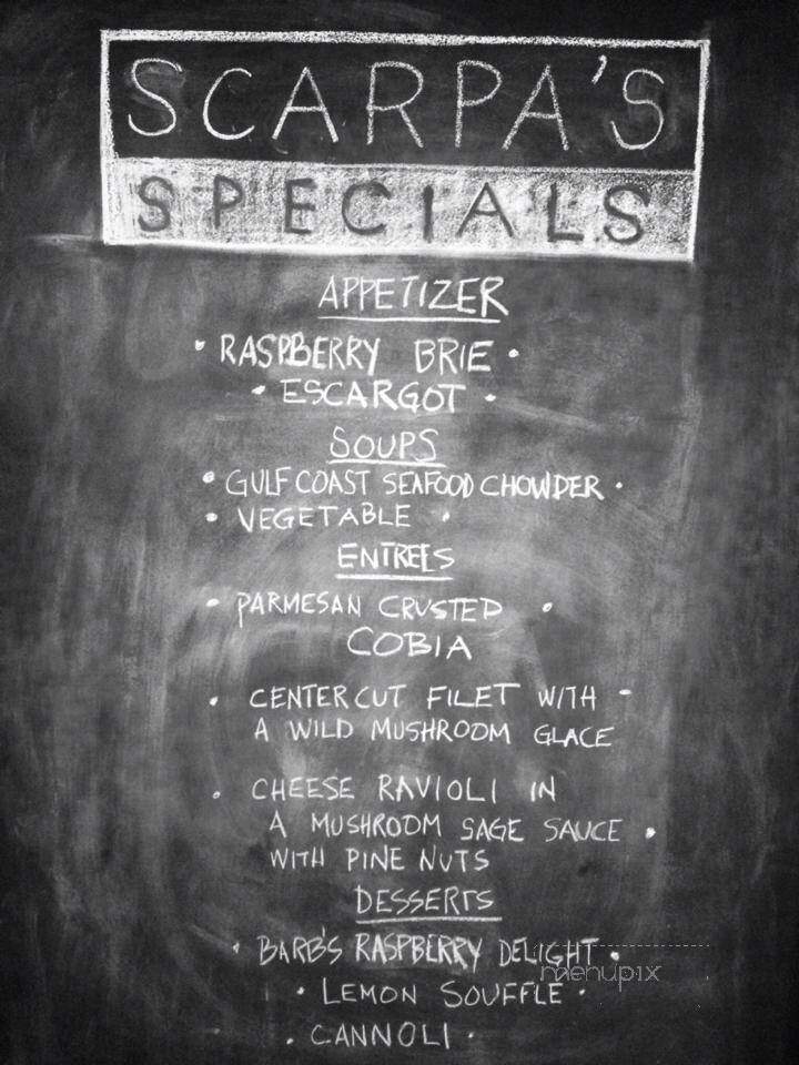 Scarpa's Italian - Lakeland, FL menu_pic
