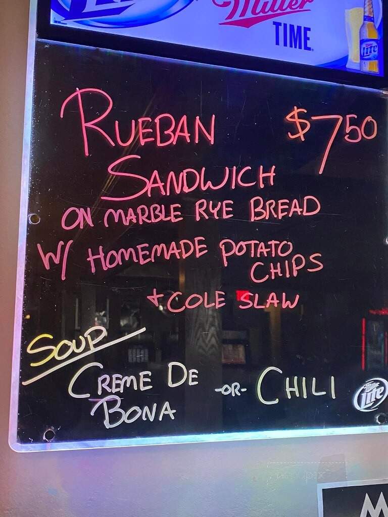 Tommys Bar - Sheboygan, WI menu_pic