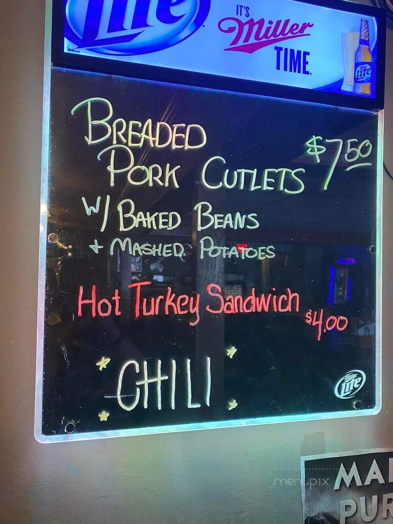 Tommys Bar - Sheboygan, WI menu_pic