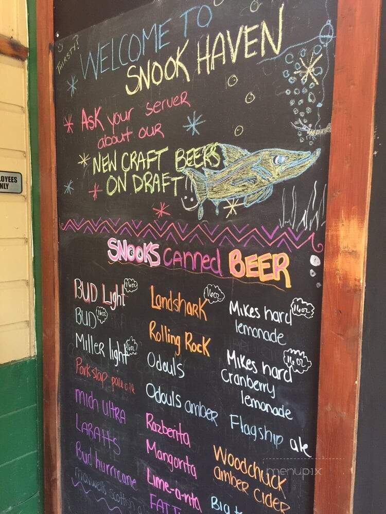 Snook Haven Restaurant & Fish - Venice, FL menu_pic