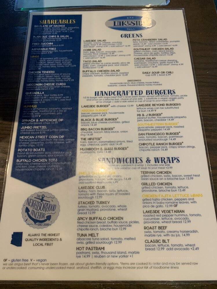 Lakeside Bar & Grill - Peoria, AZ