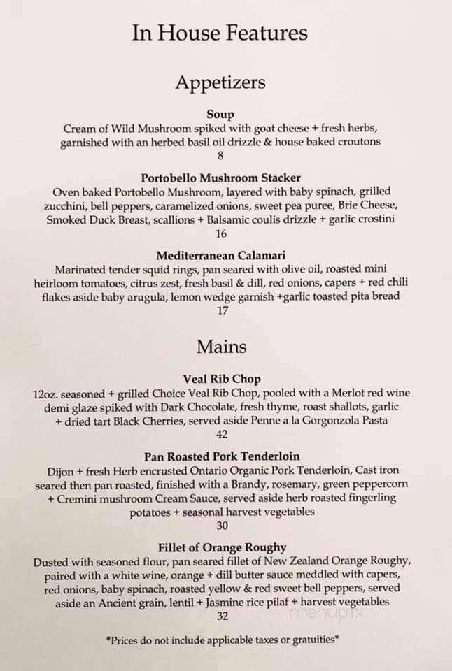 Tommy's Not Here - Greater Sudbury, ON menu_pic