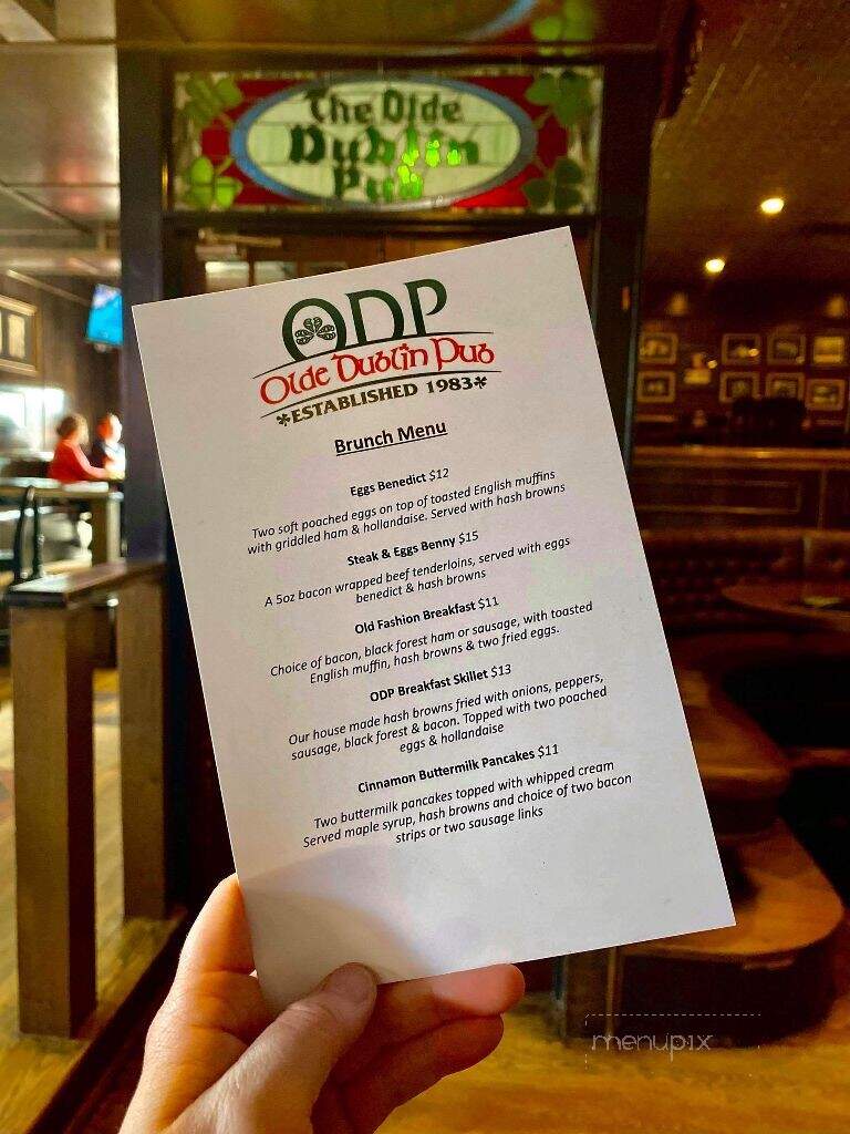 Olde Dublin Pub - Charlottetown, PE menu_pic