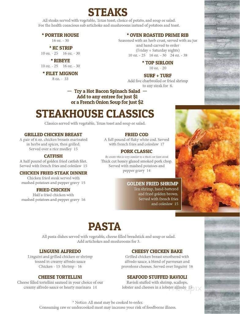 Metropolitan Steakhouse - Leavenworth, KS menu_pic