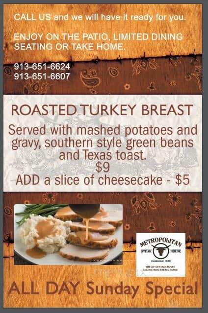 Metropolitan Steakhouse - Leavenworth, KS menu_pic