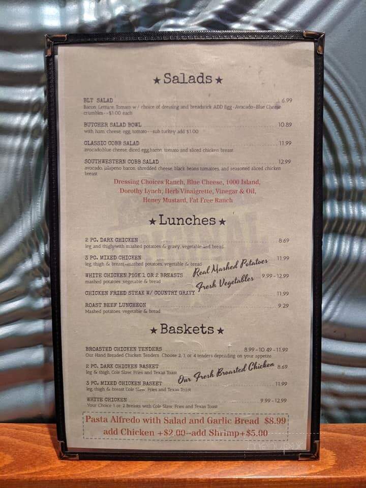 Ken & Dale's Restaurant - Alliance, NE menu_pic