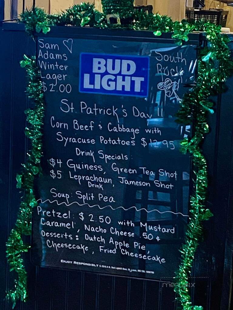 South Rock Grille - Hendersonville, NC menu_pic