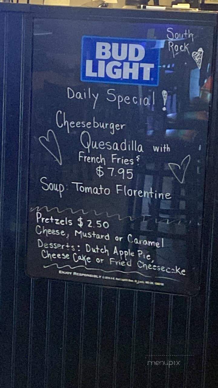 South Rock Grille - Hendersonville, NC menu_pic