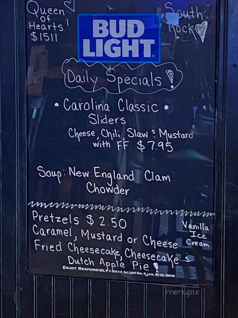 South Rock Grille - Hendersonville, NC menu_pic