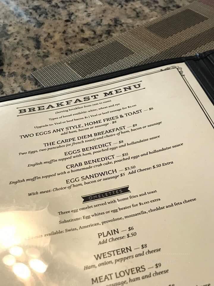 Pierre's Cafe - New Cumberland, PA menu_pic