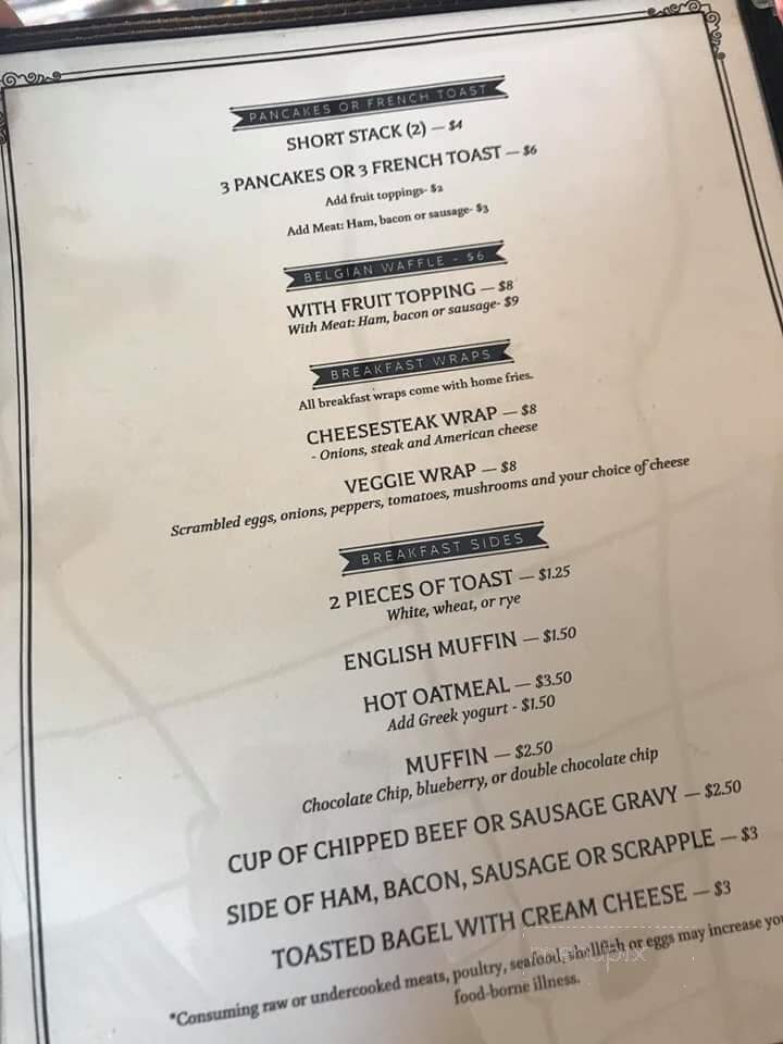 Pierre's Cafe - New Cumberland, PA menu_pic