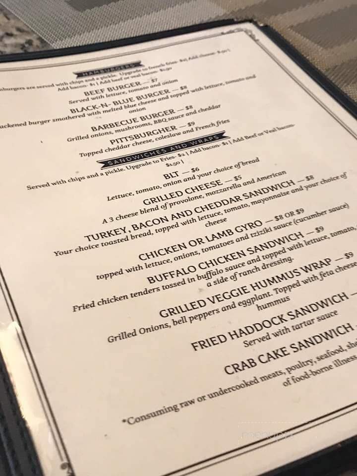 Pierre's Cafe - New Cumberland, PA menu_pic