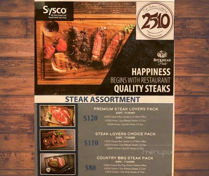 2510 Restaurant - Wausau, WI menu_pic
