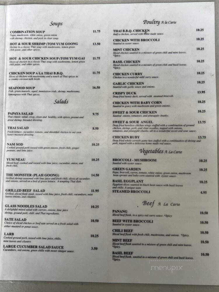 Thai Original Bbq Restaurant - Cerritos, CA menu_pic
