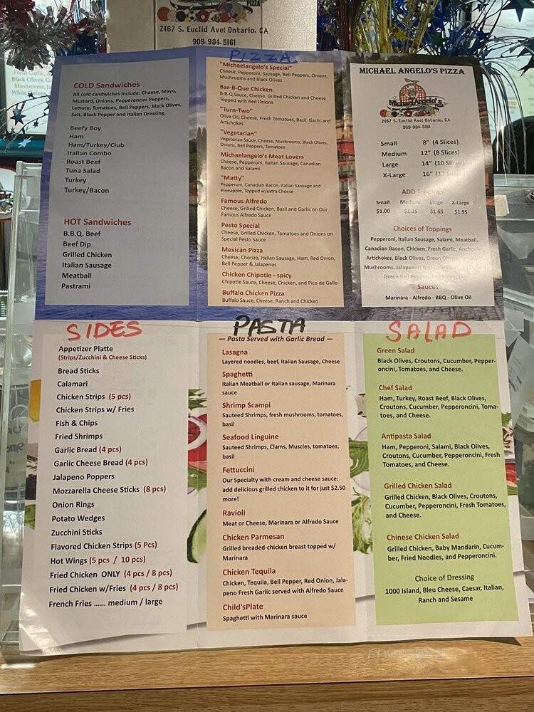 Michael Angelo's Pizza - Ontario, CA
