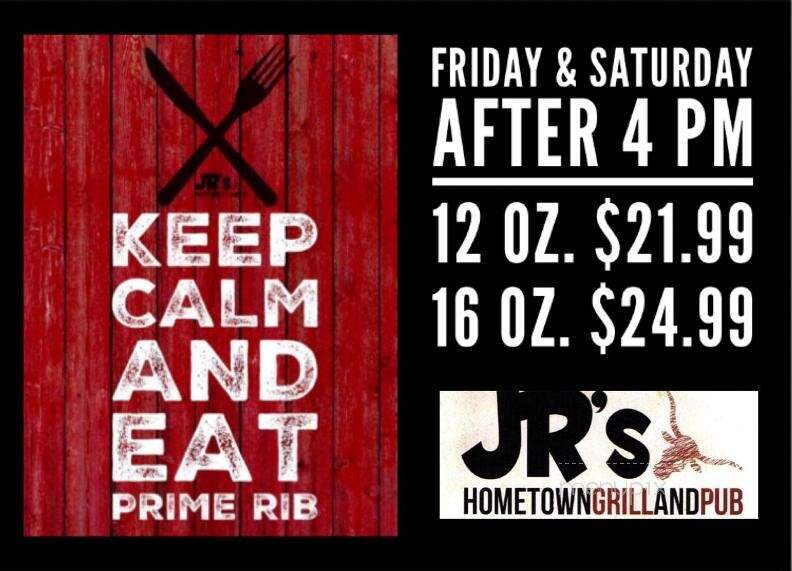 JR's Hometown Grill & Pub - Milan, MI menu_pic