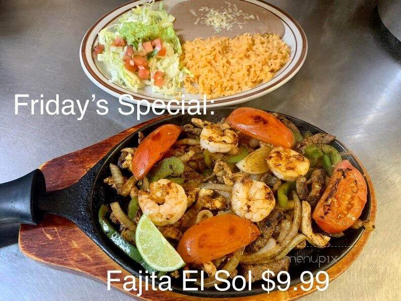 La Casa Del Sol - Dardanelle, AR menu_pic