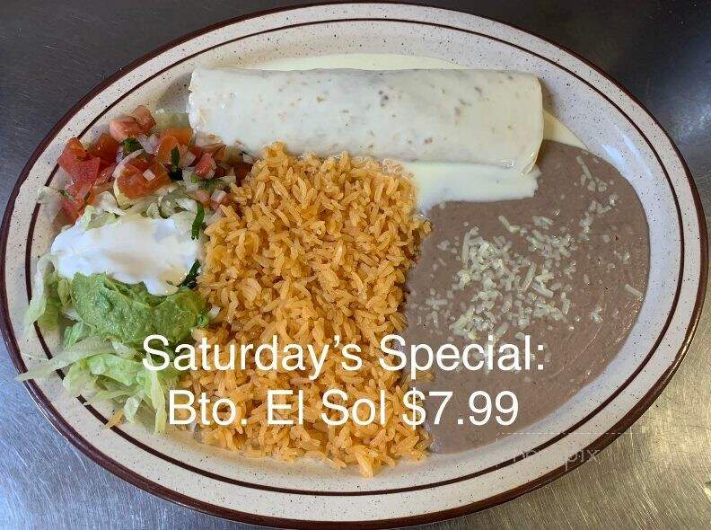 La Casa Del Sol - Dardanelle, AR menu_pic
