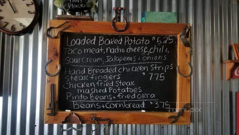 Tim's Place - Duncan, OK menu_pic