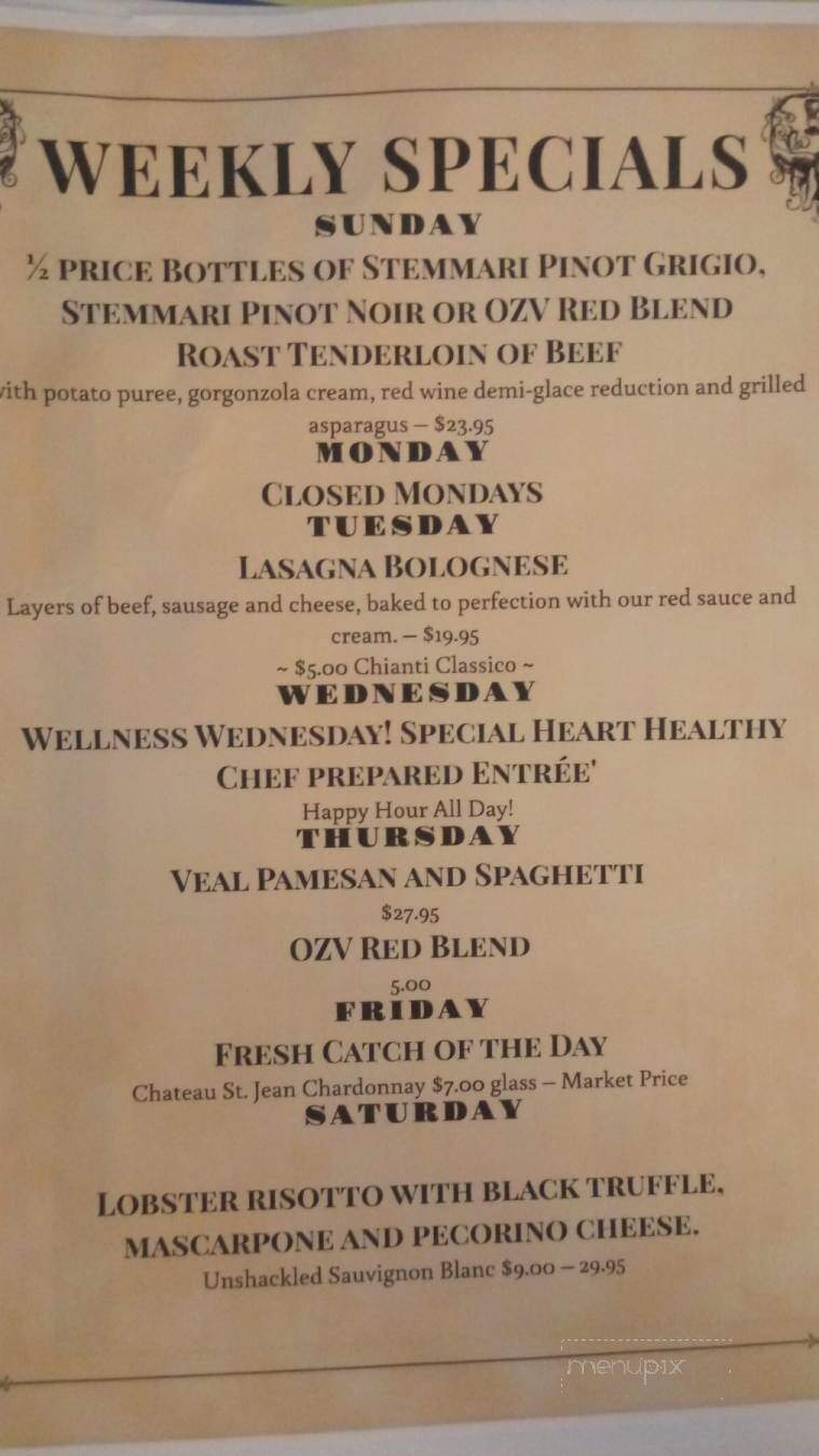 Cacciatore at Heller's Kitchen - Windsor, CO menu_pic