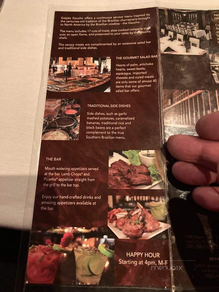 Galpao Gaucho Brazilian Steakhouse - Charleston, SC menu_pic
