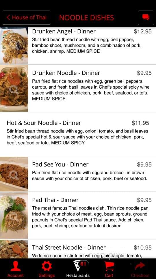 My Thai - Cookeville, TN menu_pic