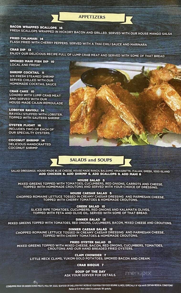 Morgan Mae's Oyster House - Tarpon Springs, FL menu_pic