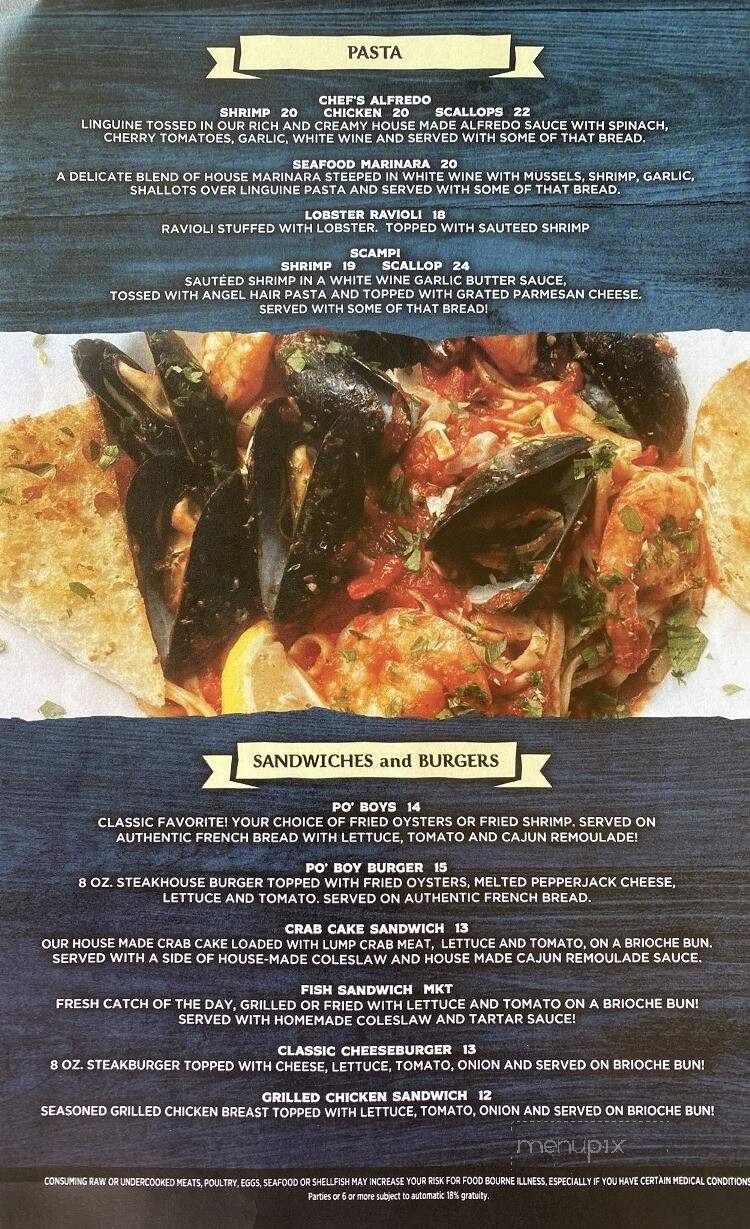 Morgan Mae's Oyster House - Tarpon Springs, FL menu_pic
