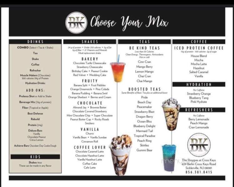 BK Nutrition - Sicklerville, NJ menu_pic